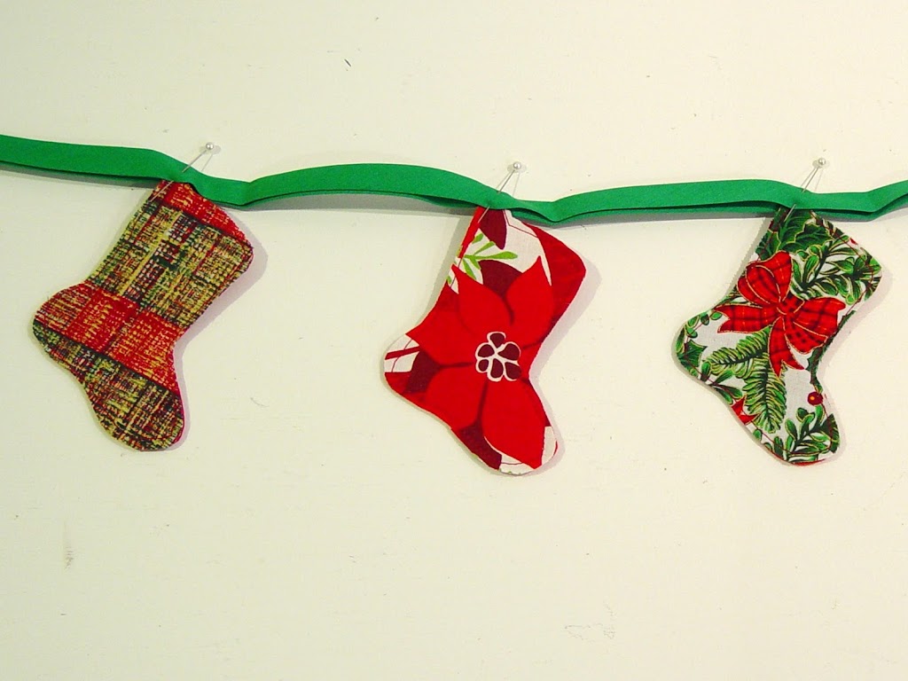 christmas stocking banner / bunting