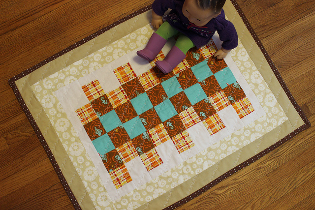 scrappy doll quilt